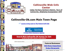 Tablet Screenshot of collinsville-ok.com
